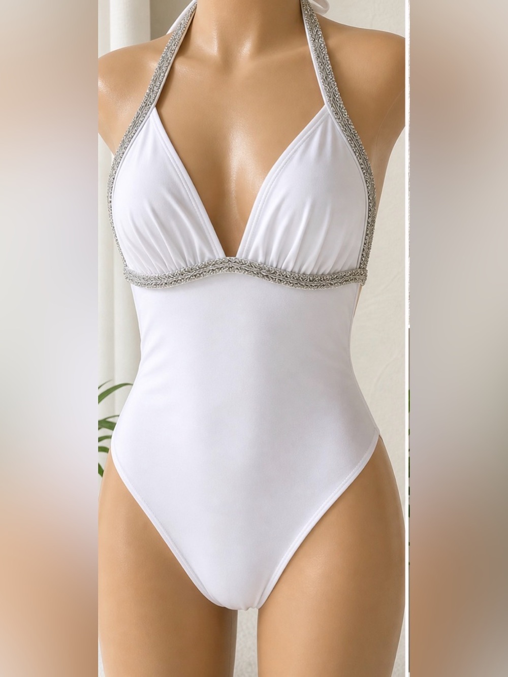 Ermanno Scervino Life White One Piece Swimsuit NWT. Size XL (fits like M/L)